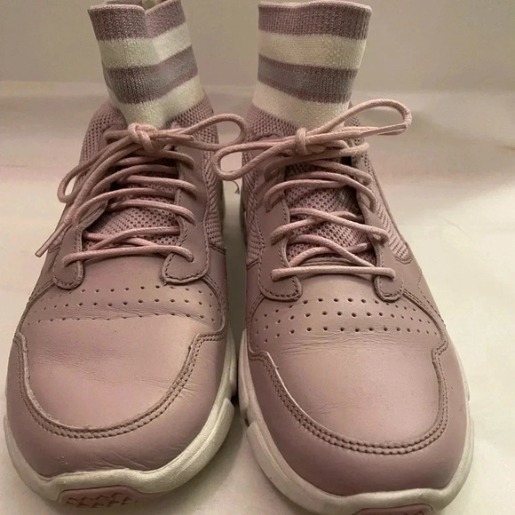 Mark Nason Block Varsity Retro style mid top slip on sneakers. - Picture 2 of 5